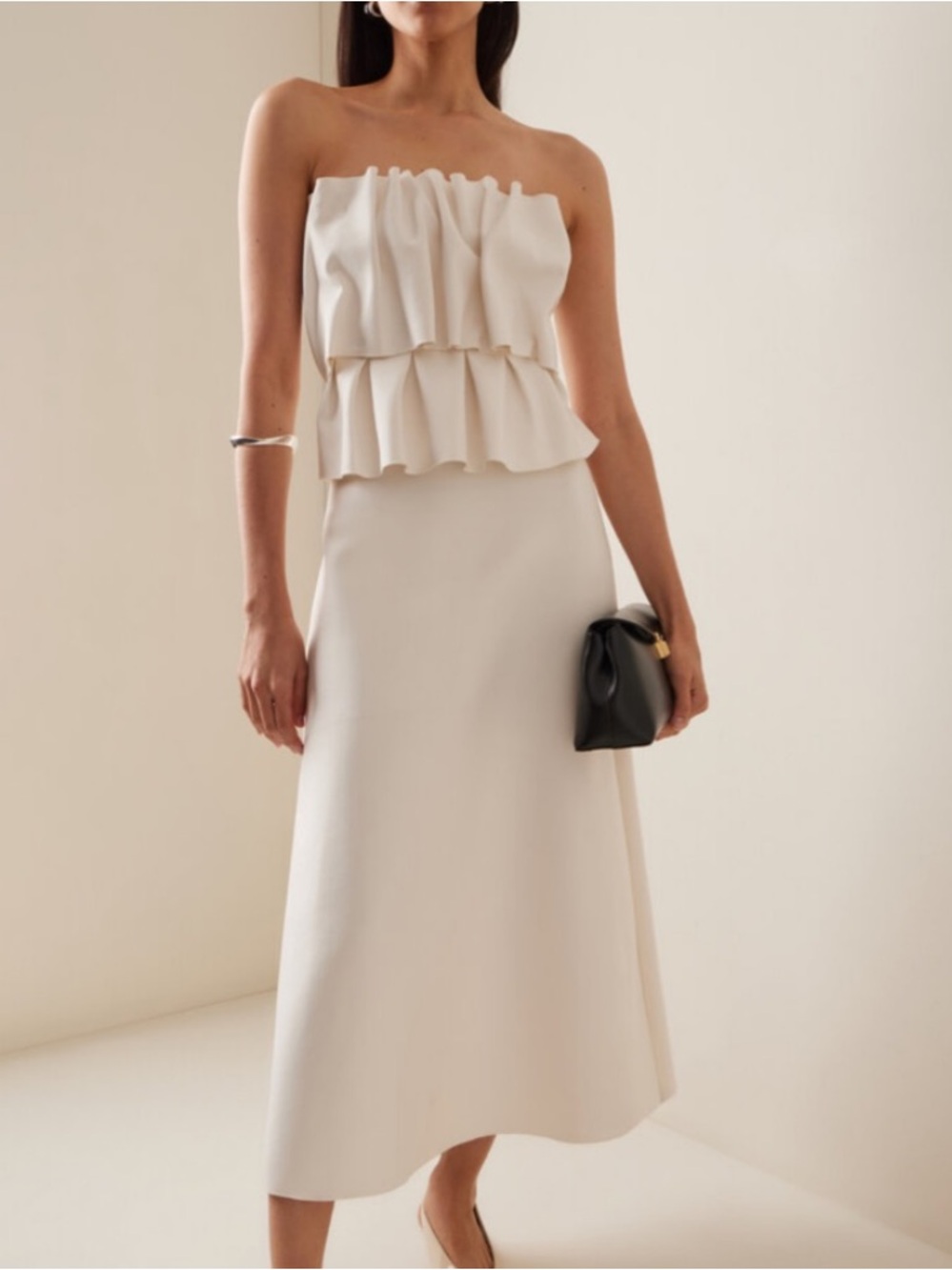 Strapless Ruffle Dress - Excellent Condition - Picture 3 of 5